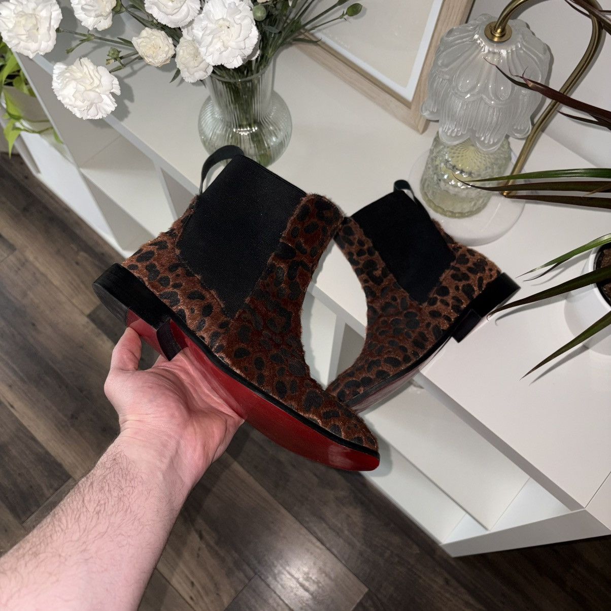 Christian Louboutin Christian Louboutin Chelsea Leopard boots Size US 9 / IT 39 - 1 Thumbnail
