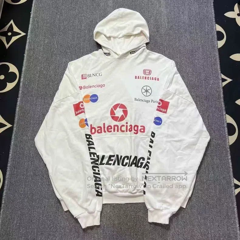 Balenciaga Balenciaga Racing Slogan Bulletproof Logo Printed Long Sle Size US XL / EU 56 / 4 - 1 Thumbnail