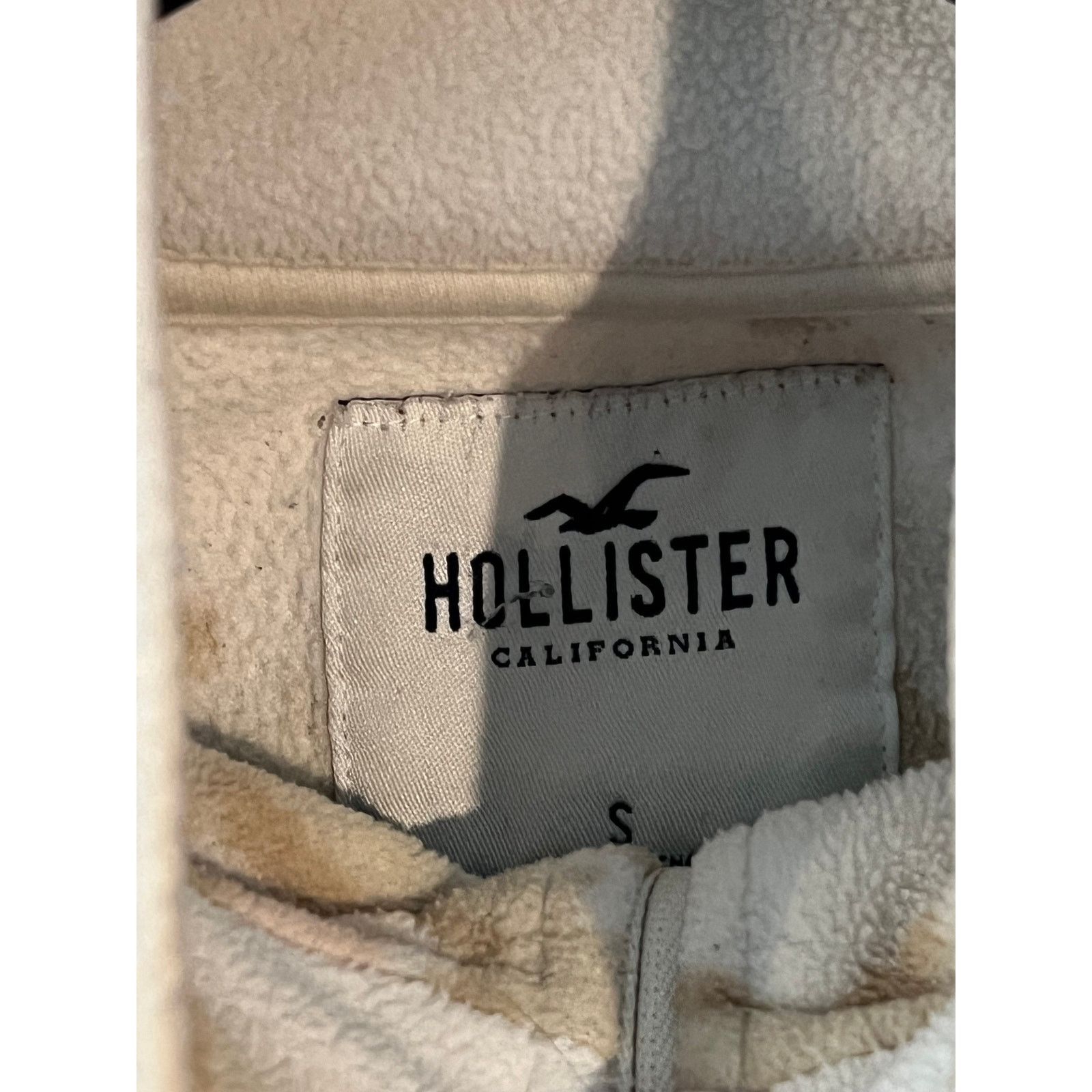Hollister Hollister White Beige 1/4 Zip Fleece Mens Size S Size US S / EU 44-46 / 1 - 3 Thumbnail