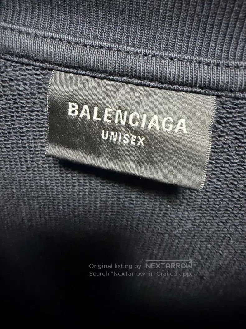 Balenciaga Balenciaga Distressed Logo Sweatshirt Size US L / EU 52-54 / 3 - 3 Thumbnail