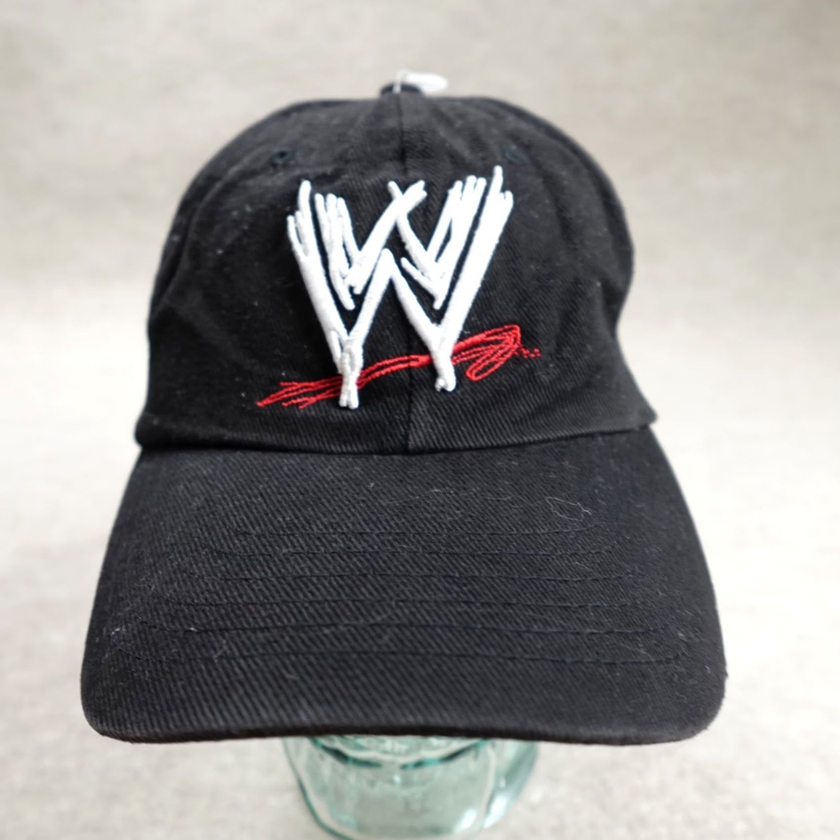 Vintage World Wrestling Entertainment Hat Black Dadhat Strapback 2002 WWE Men Size ONE SIZE - 2 Thumbnail