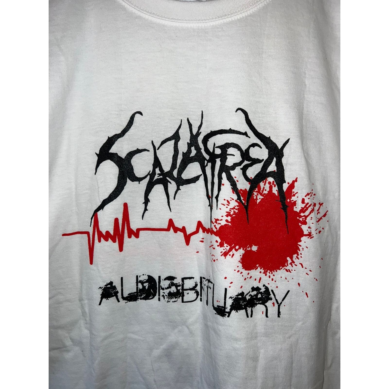 Gildan Audiobituary Shirt By Scalafrea Skull Music Metal Tee Tour L Size US L / EU 52-54 / 3 - 3 Thumbnail