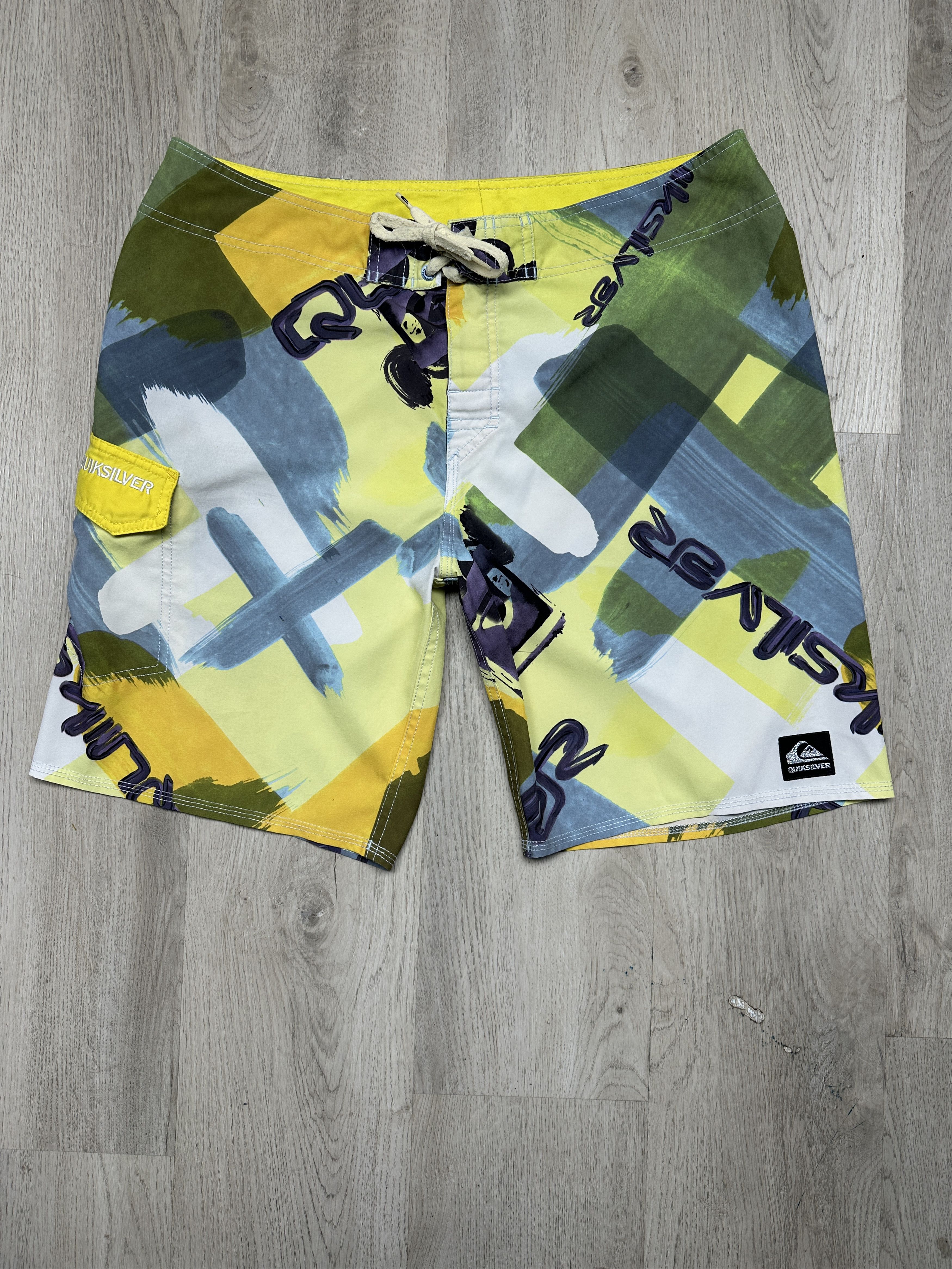 Quiksilver Quicksilver Vintage Mens Nylon Swimming Shorts Surf style Size US 36 / EU 52 - 1 Thumbnail