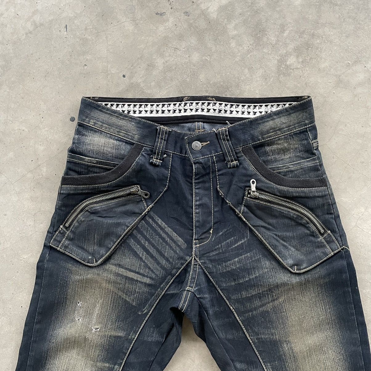 PPFM Vintage PPFM Bondage J Curve Cut Punk LGB Style Denim Size US 31 - 3 Thumbnail