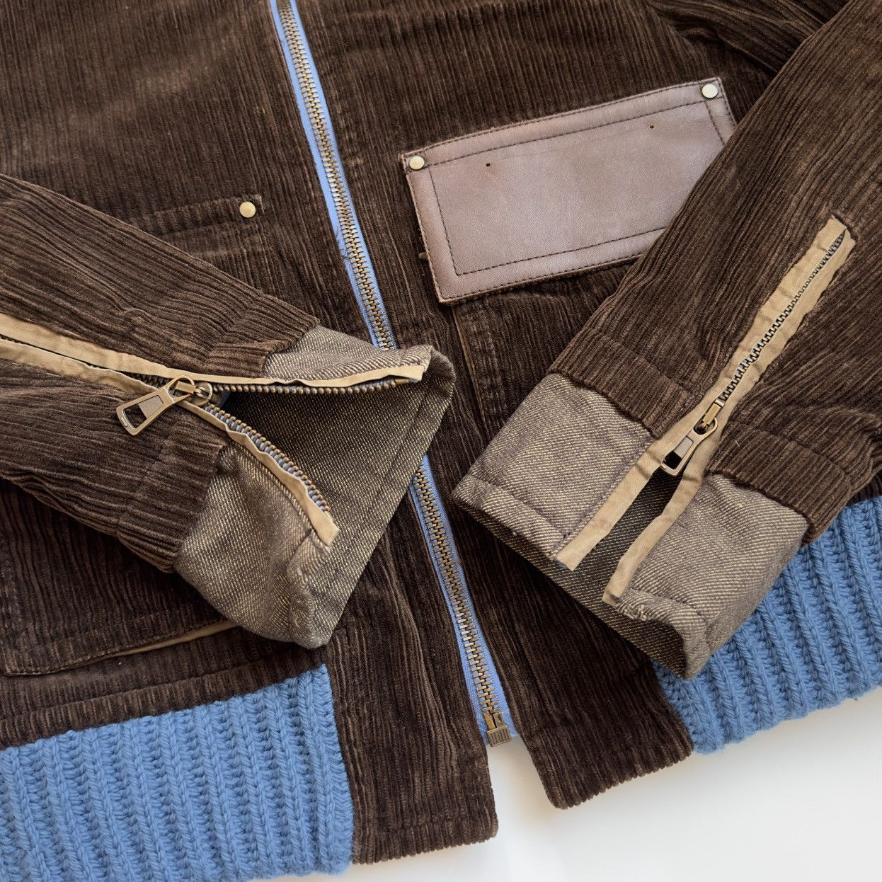 Dsquared2 Dsquared2 FW2002 Corduroy Biker Jacket ‘Homeless Collection’ Size US M / EU 48-50 / 2 - 9 Thumbnail
