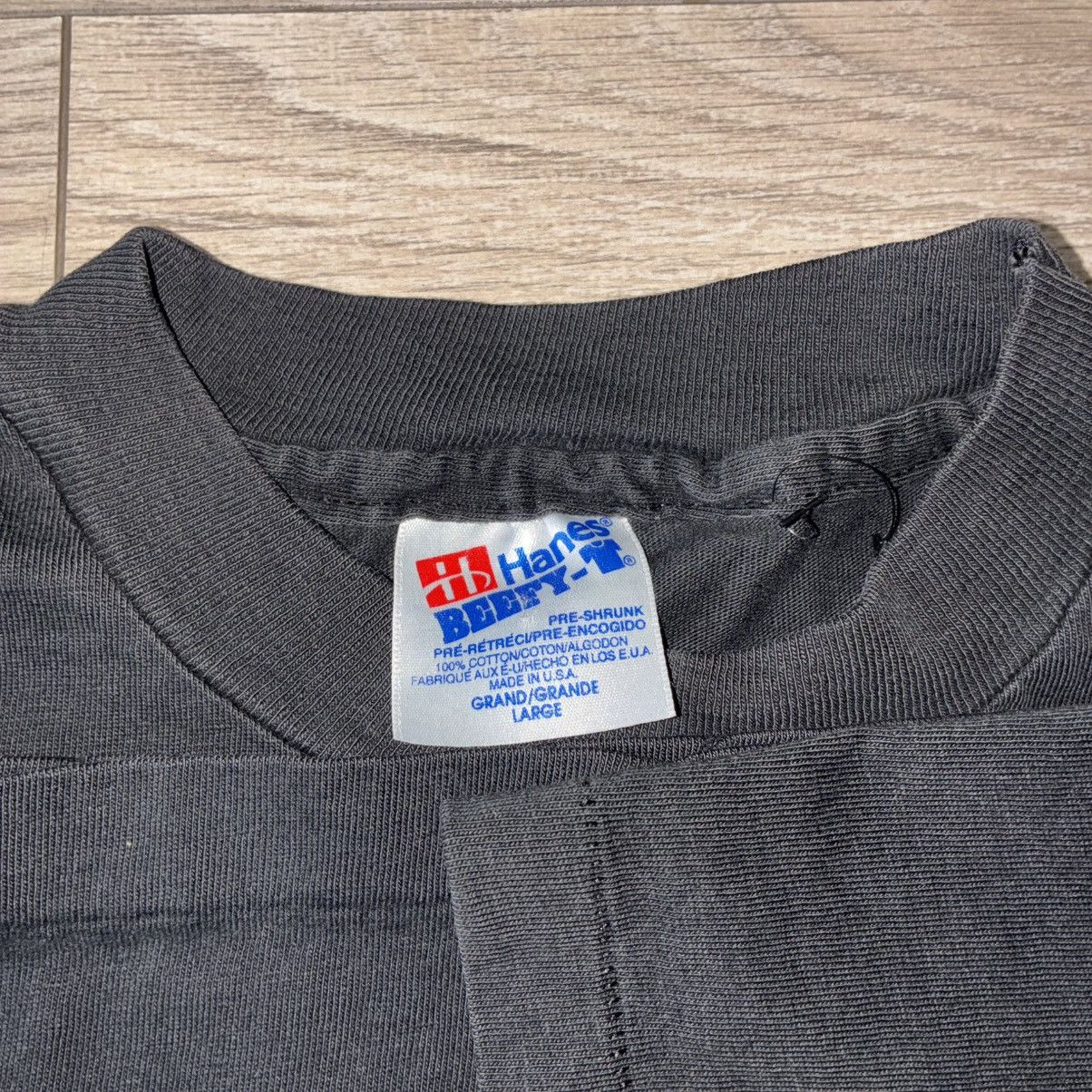 Hanes Vintage 90s Columbus Day space art tee shirt DRY ROT Size US L / EU 52-54 / 3 - 4 Thumbnail