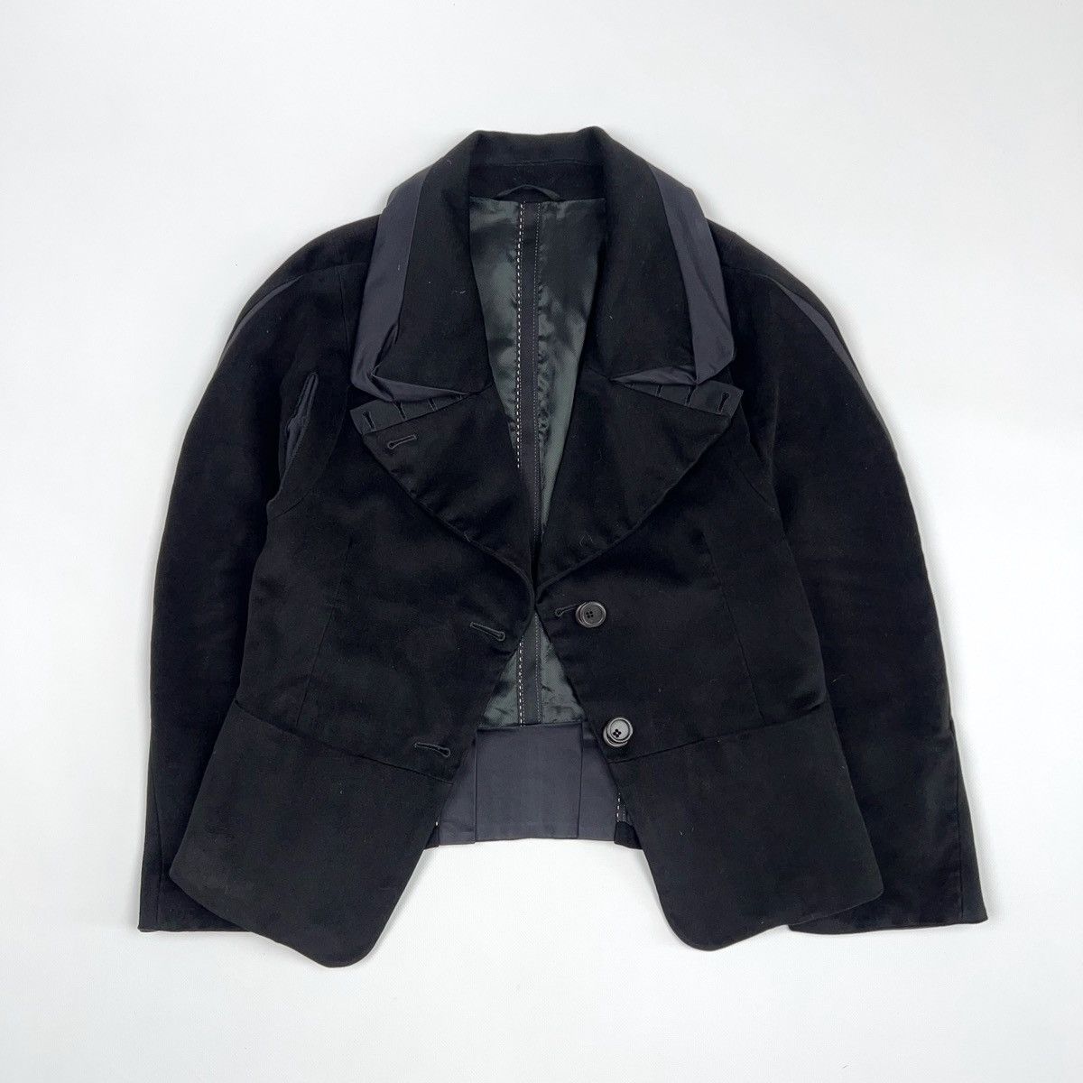 Marithe + Francois Girbaud Marithe Francois Girbaud Velour Blazer Jacket Size XS / US 0-2 / IT 36-38 - 6 Thumbnail