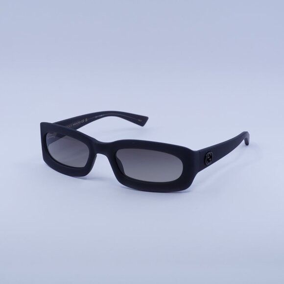 Gucci Gucci GG1786S 001 Sunglasses Dark Grey Opal Rectangle Frame Size ONE SIZE - 5 Thumbnail