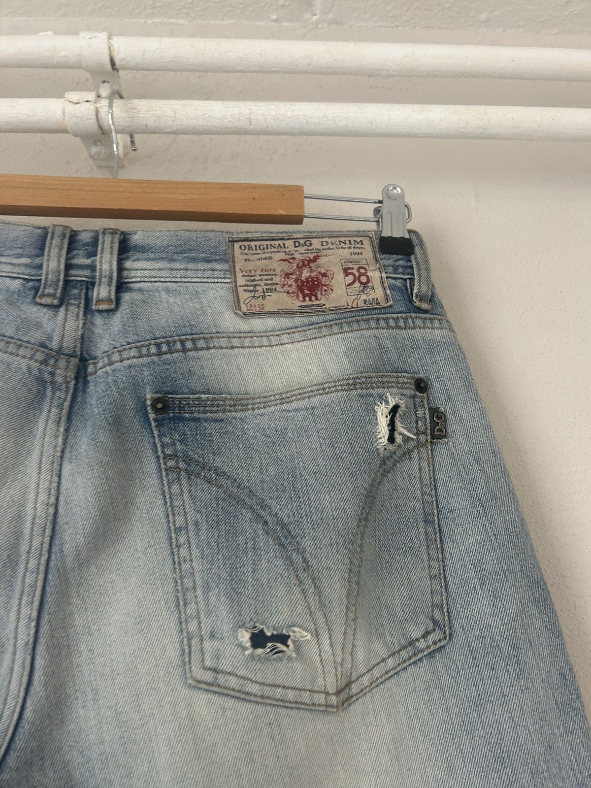 Dolce & Gabbana Light Blue Destroyed Jeans Size US 36 / EU 52 - 9 Thumbnail