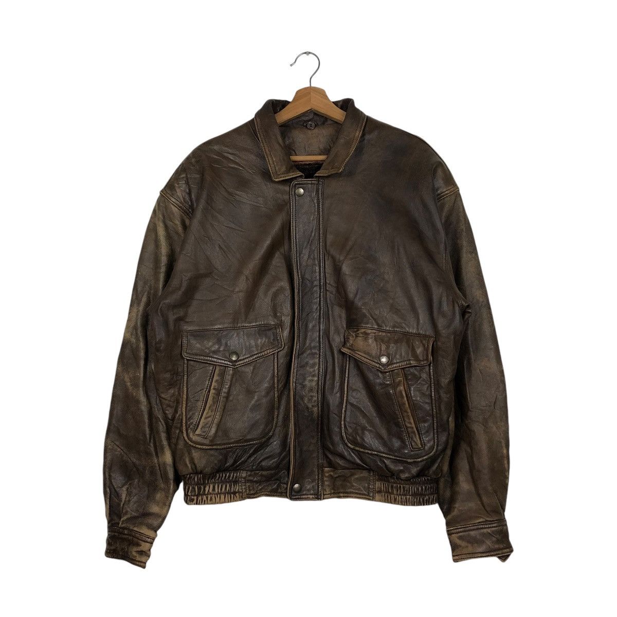 Japanese Brand VINTAGE PARACHUTE BIKER LEATHER JACKET BLANKET ISSEY MIYAKE Size US L / EU 52-54 / 3 - 3 Thumbnail