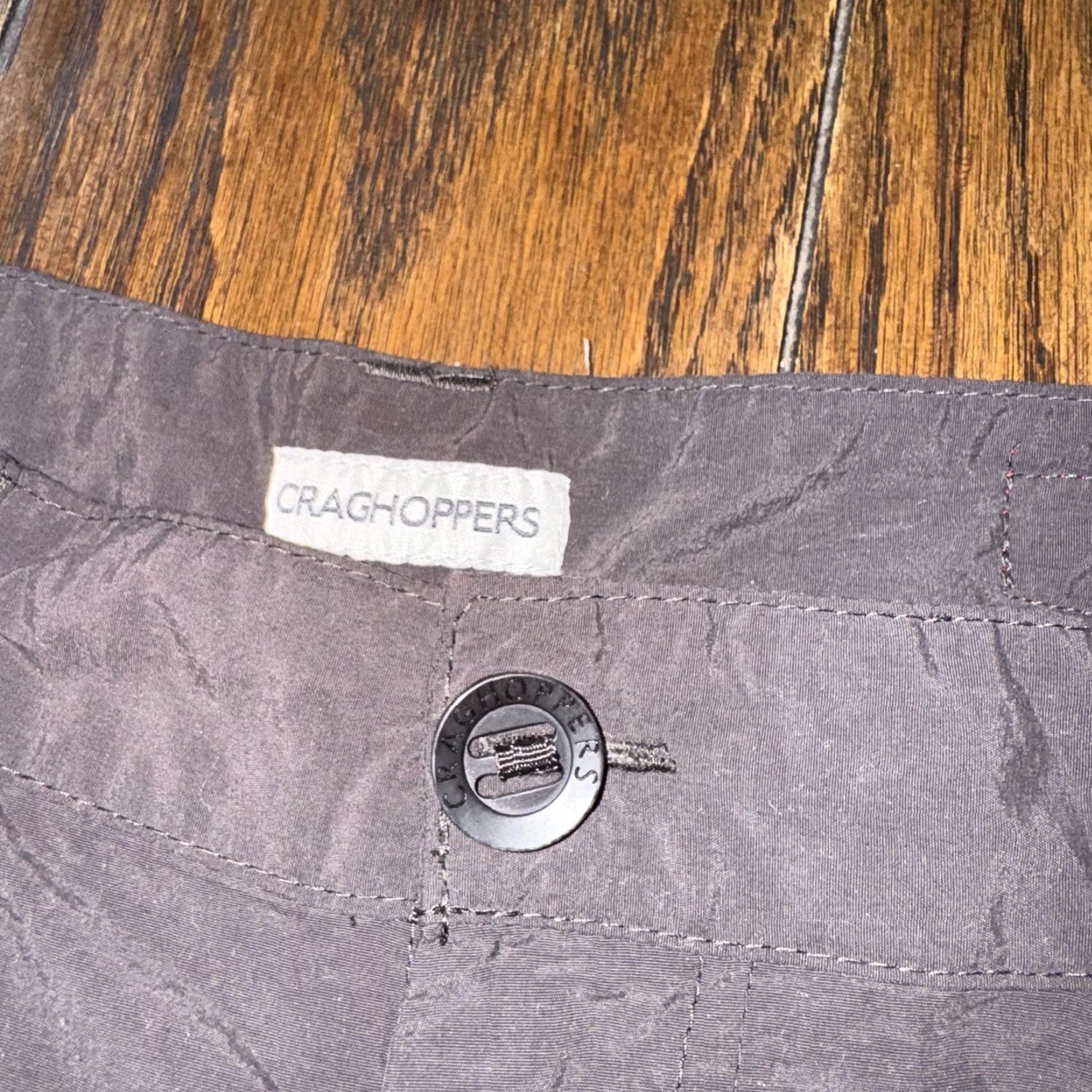 Vintage Craghoppers Pants Men’s Gray 32x31 Cargo Pocket Chino Regular Inseam 31 Convertible Ankle Zip Pockets Size US 34 / EU 50 - 3 Thumbnail