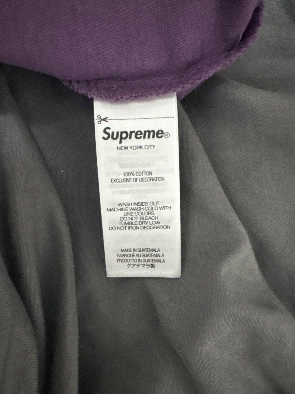 Supreme Supreme Peacock Short-Sleeve Top 'Purple' Size US L / EU 52-54 / 3 - 8 Thumbnail