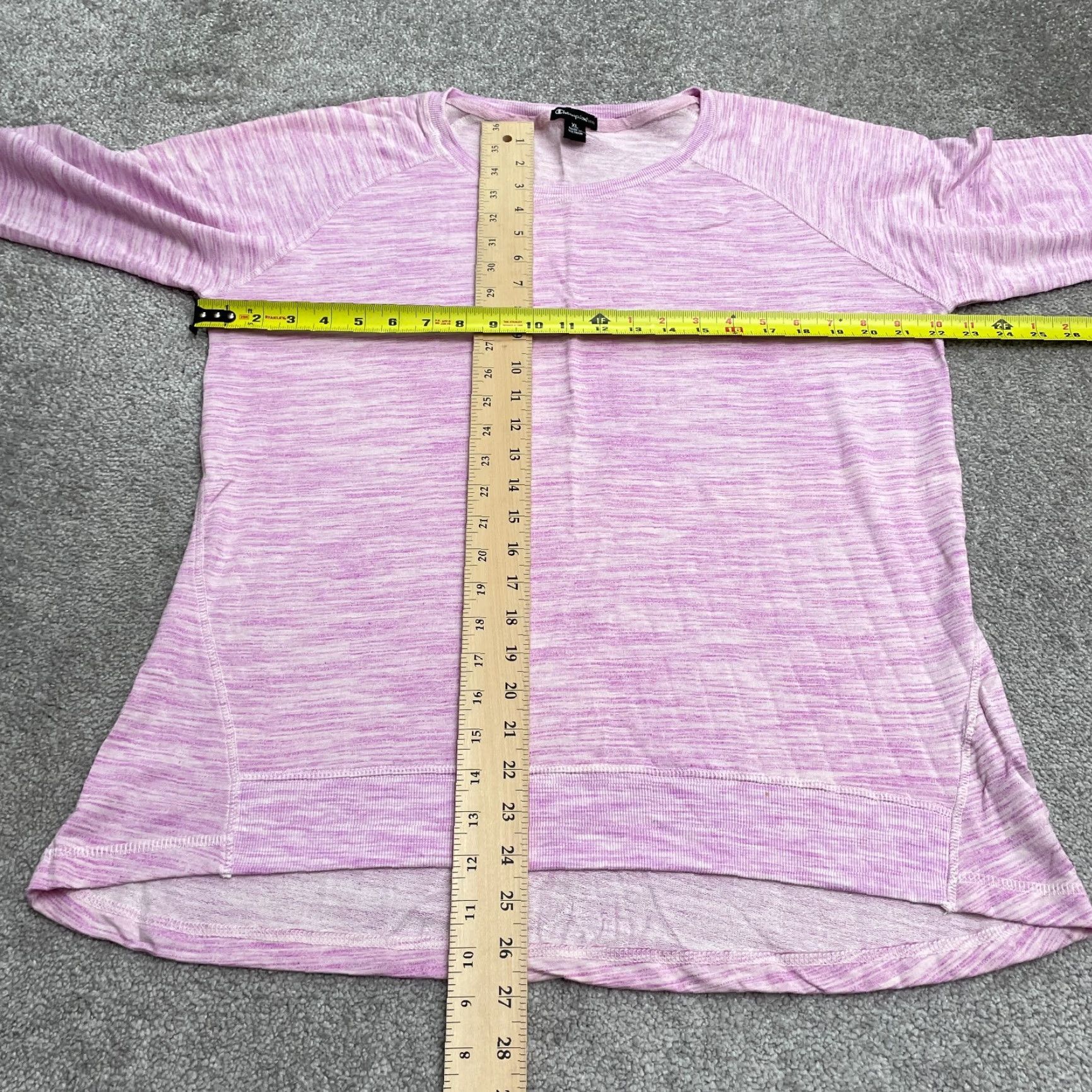 Champion Champion Elite Pullover Sweatshirt Womens XL Pink Round Neck Casual All Seasons Stretch Logo Regular Size XL / US 12-14 / IT 48-50 - 7 Thumbnail