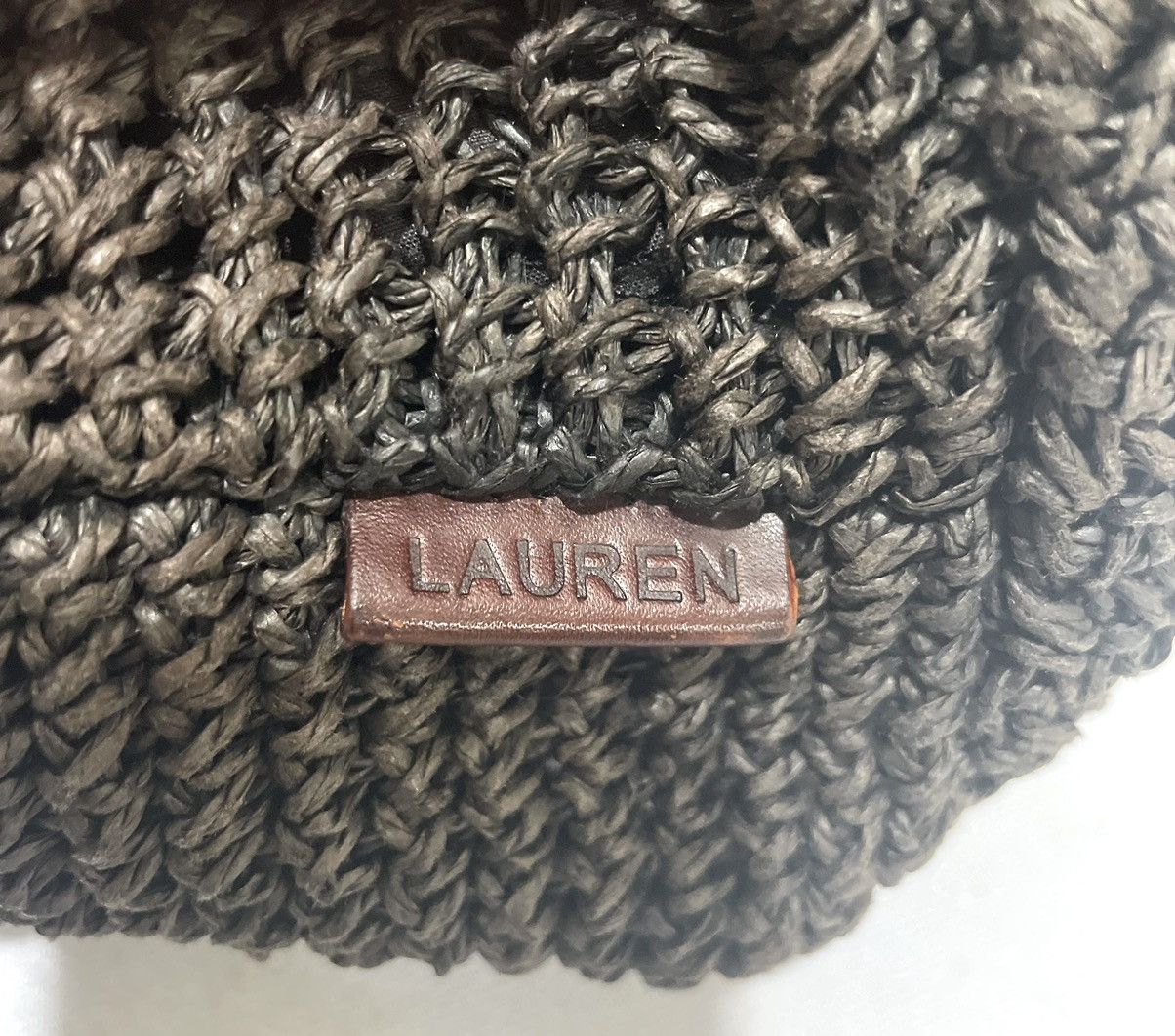 Lauren Ralph Lauren Vintage Brown Woven Tote Bag Size ONE SIZE - 10 Thumbnail