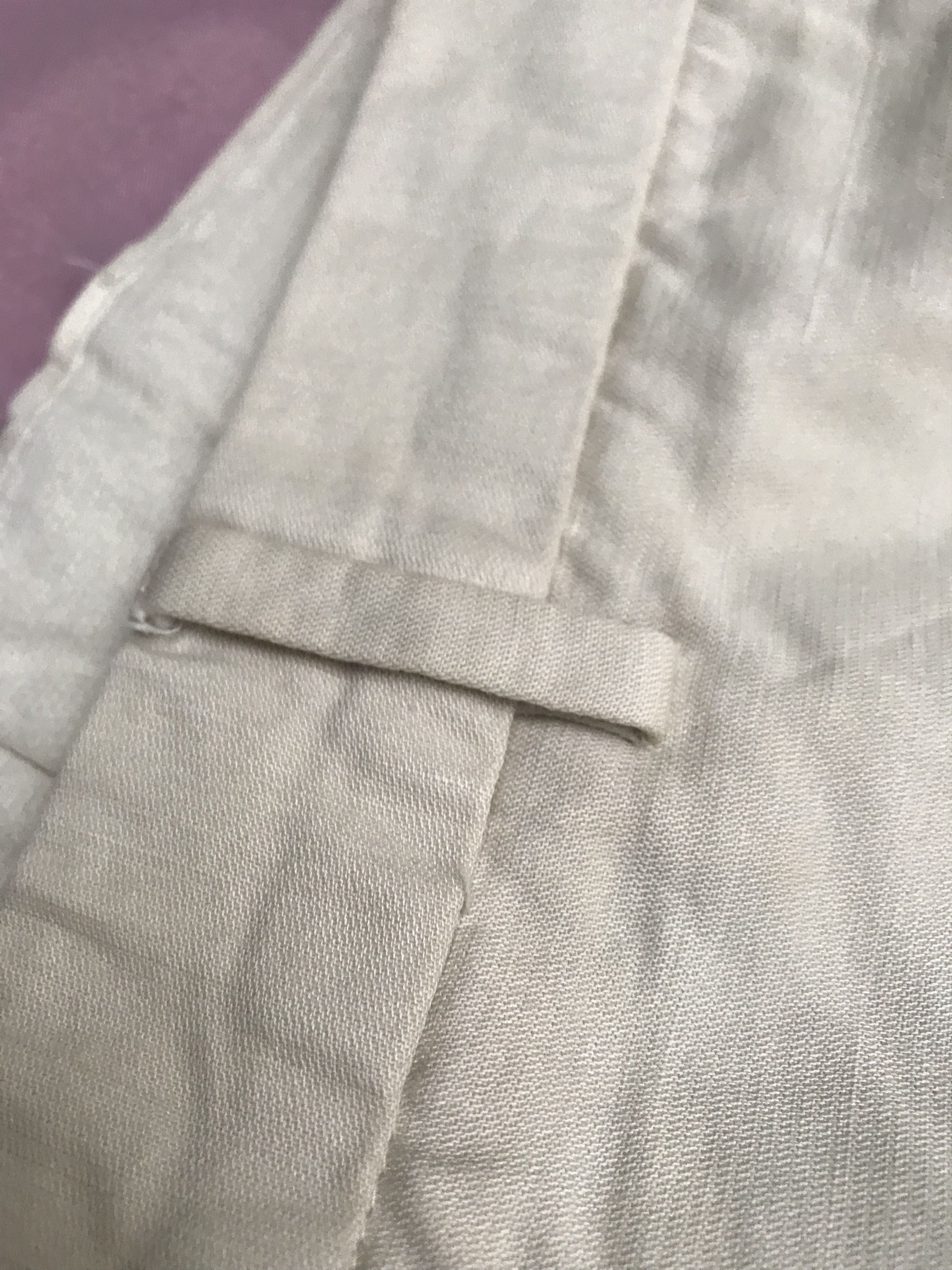 Loro Piana LORO PIANA LINEN COTTON BLEND CREAM CHINO TROUSERS Size US 34 / EU 50 - 3 Thumbnail