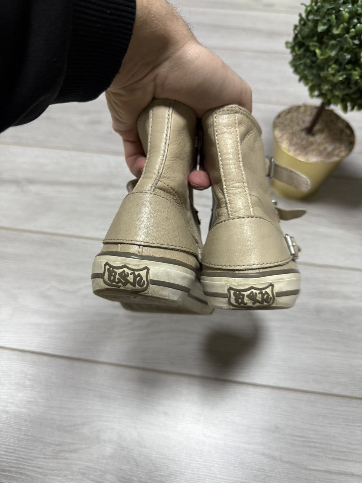 ASH ASH leather zip high sneakers boots shoes vintage Size US 7 / IT 37 - 4 Thumbnail