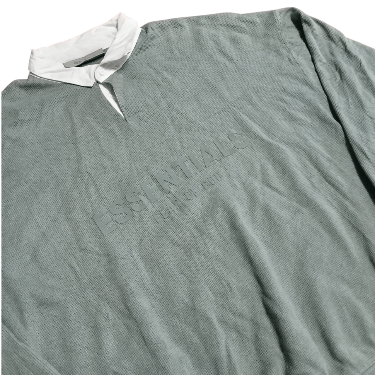 Fear of God Fear of God Essentials Waffle Polo Rugby Shirt SS23 Size US XXL / EU 58 / 5 - 3 Thumbnail