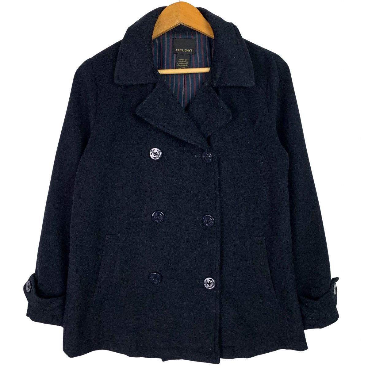 Designer × Japanese Brand × Vintage Vintage Japanese Brand Peacoat Wool Blazers Size US M / EU 48-50 / 2 - 1 Thumbnail