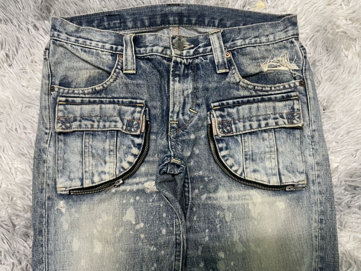 Other 90s RNA BUSHPANT DISTRESSED WASHABLE JEANS RARE DESIGN Size US 29 - 7 Thumbnail