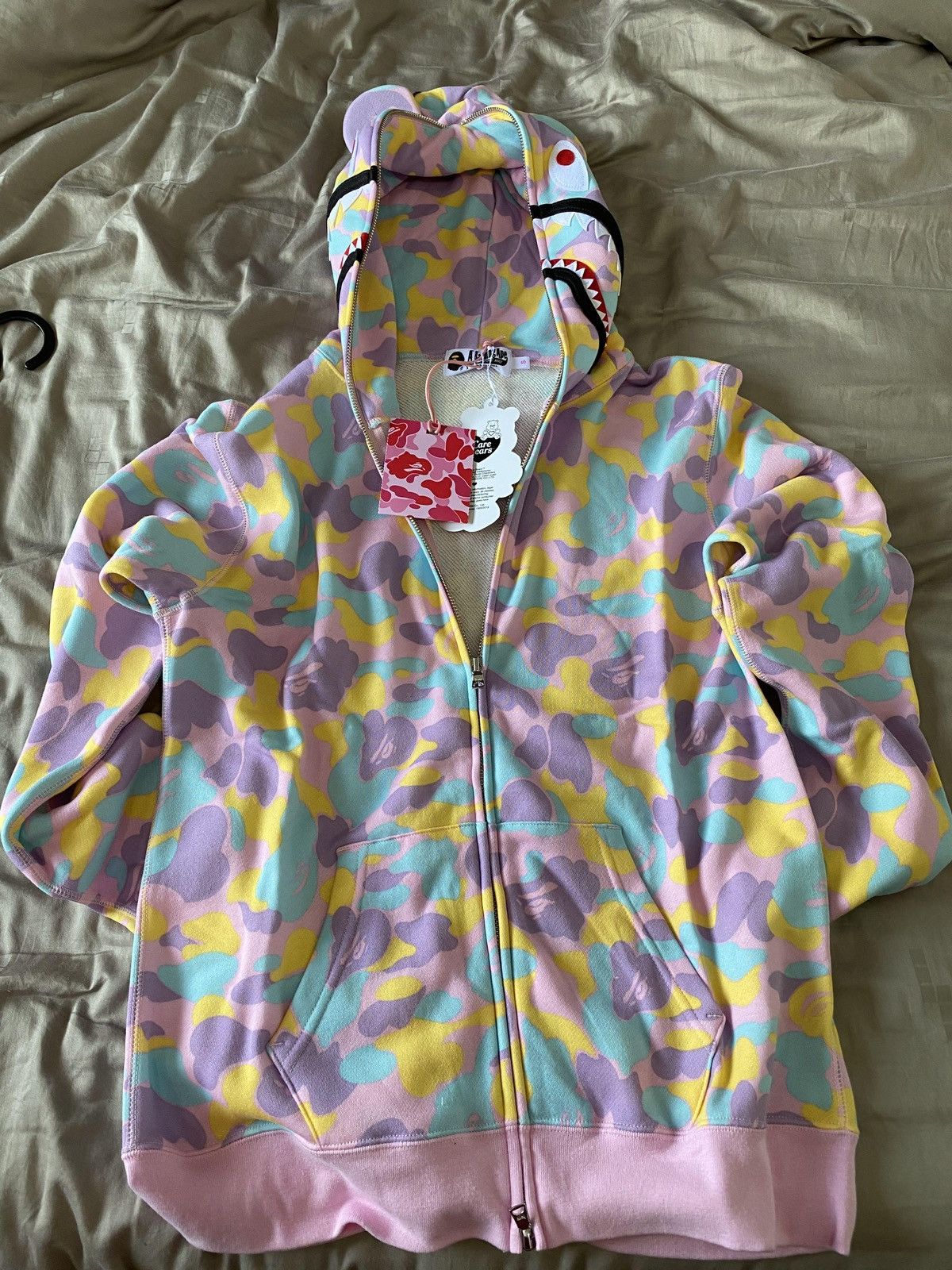 Bape Bape x Care Bears Shark Full Zip Hoodie | Grailed