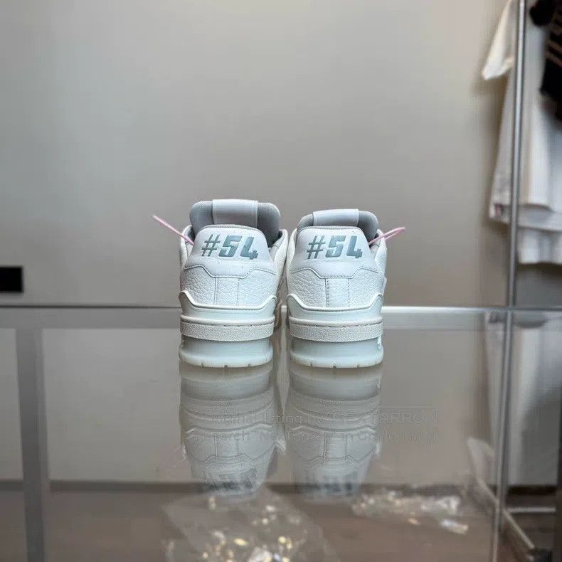 Louis Vuitton Louis Vuitton Trainer white cement shoes Size US 7 / IT 37 - 7 Thumbnail