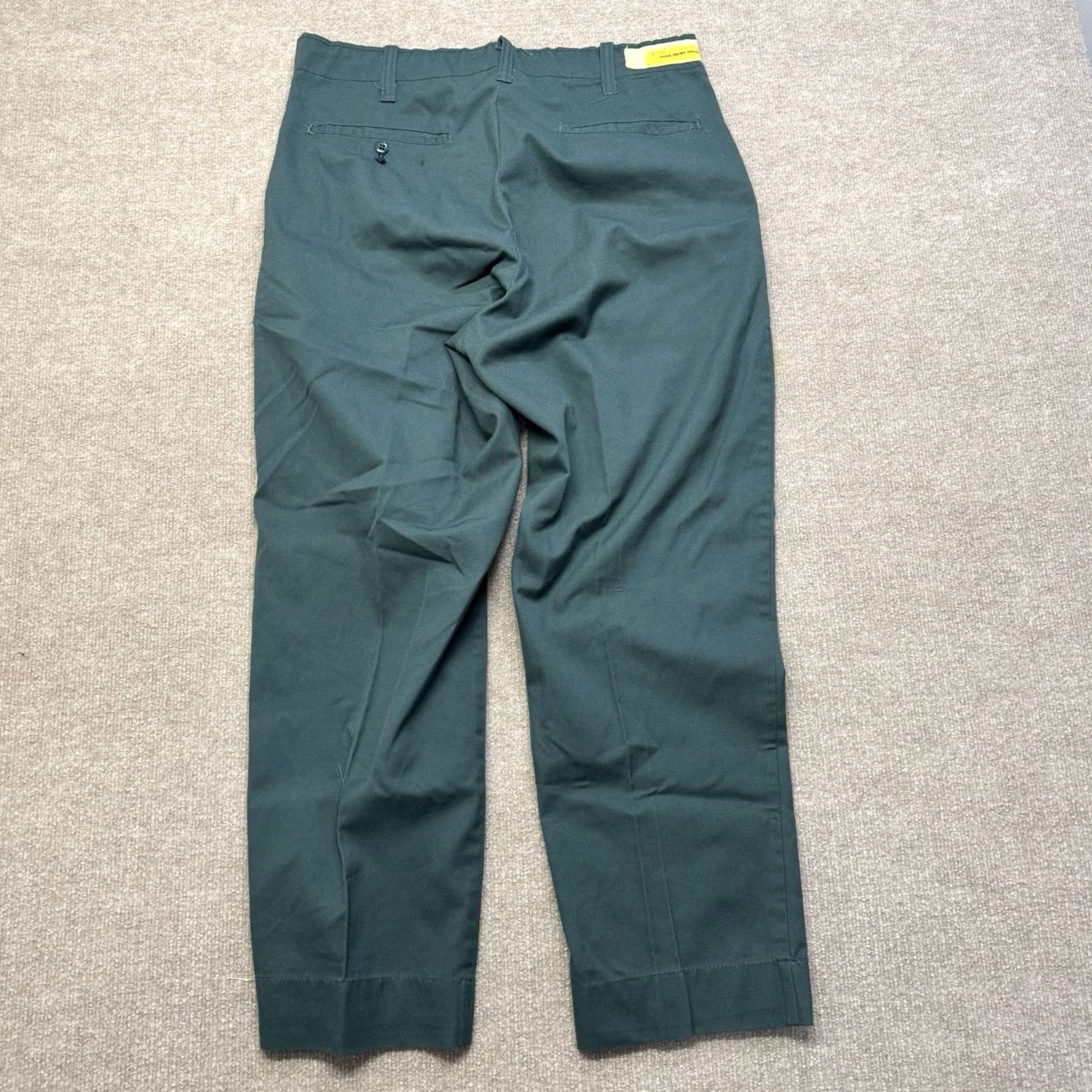 Vintage VINTAGE Chino Pants Mens 36x29 Workwear Zip Fly USA Made Green Talon Pants Size US 36 / EU 52 - 4 Thumbnail