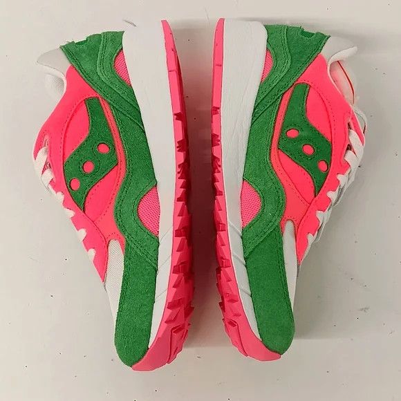 Saucony Saucony Women's Shadow Green/Wht 6000 Split Sneakers - US9.5 Size US 9.5 / IT 39.5 - 6 Thumbnail