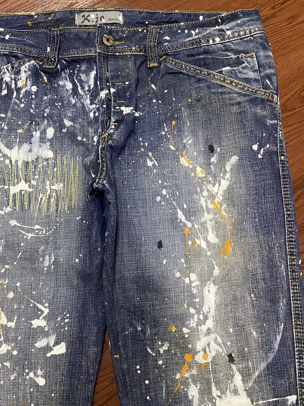Japanese Brand Vintage Japanese Brands Paint Splatter Jeans Size US 38 / EU 54 - 10 Thumbnail