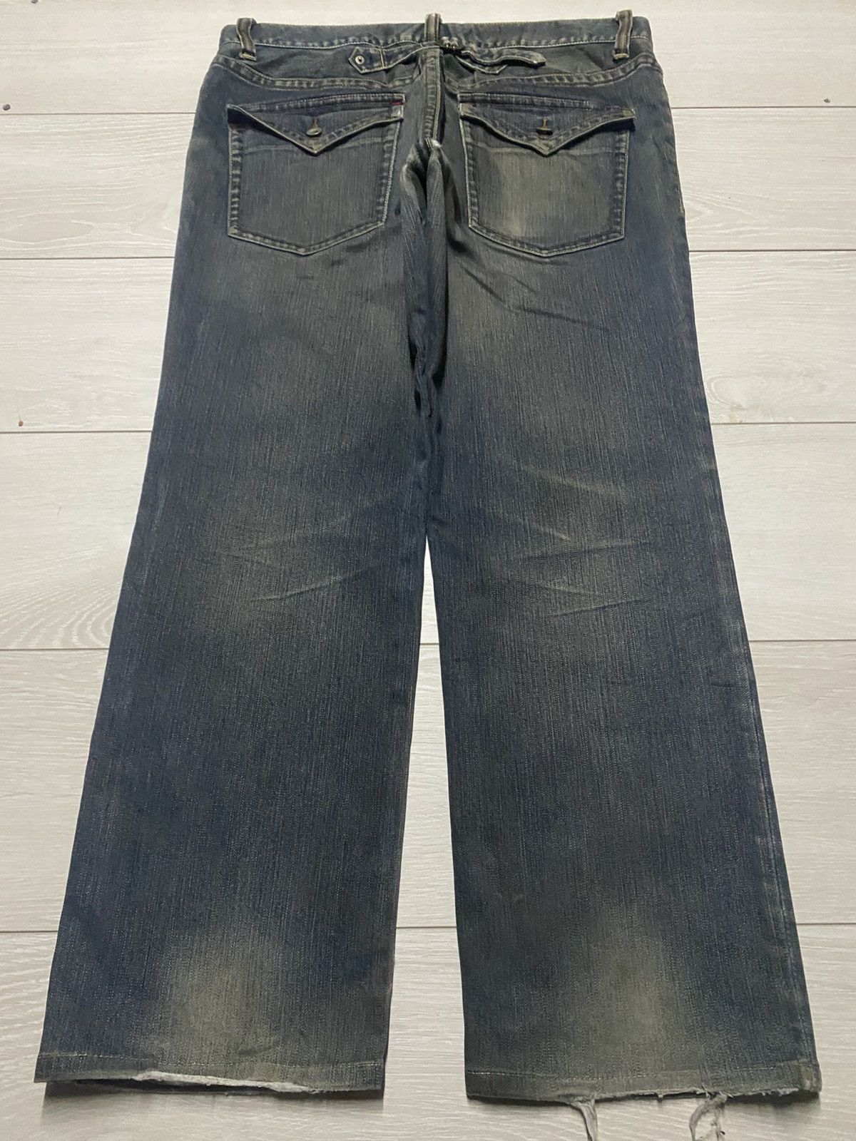 Vintage Vintage Japanese Brands Rusty Distressed Loose Jeans Size US 36 / EU 52 - 2 Thumbnail