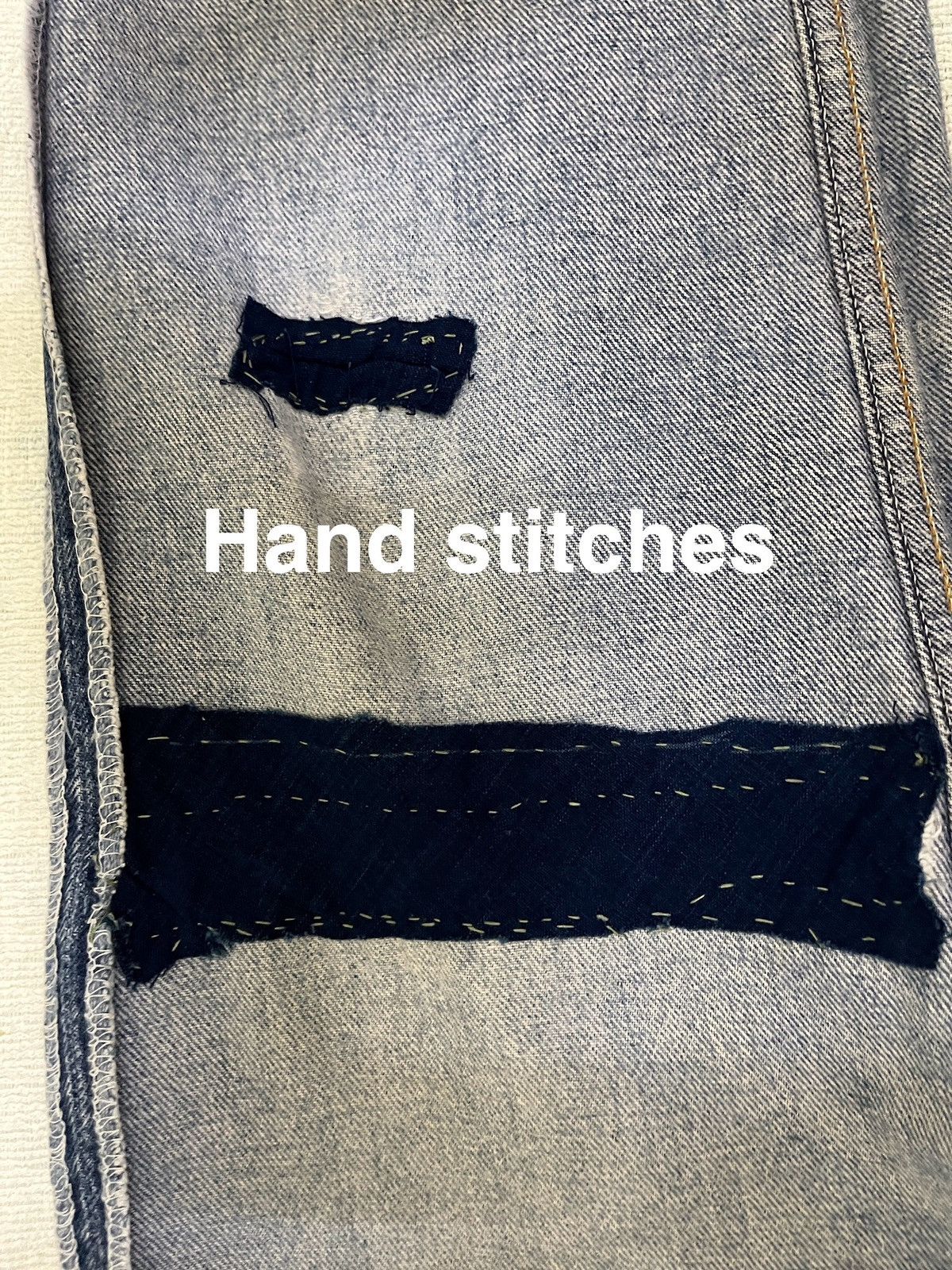 Levi's Vintage 80s Levis 501 Distressed Repaired Boro Size US 32 / EU 48 - 17 Thumbnail