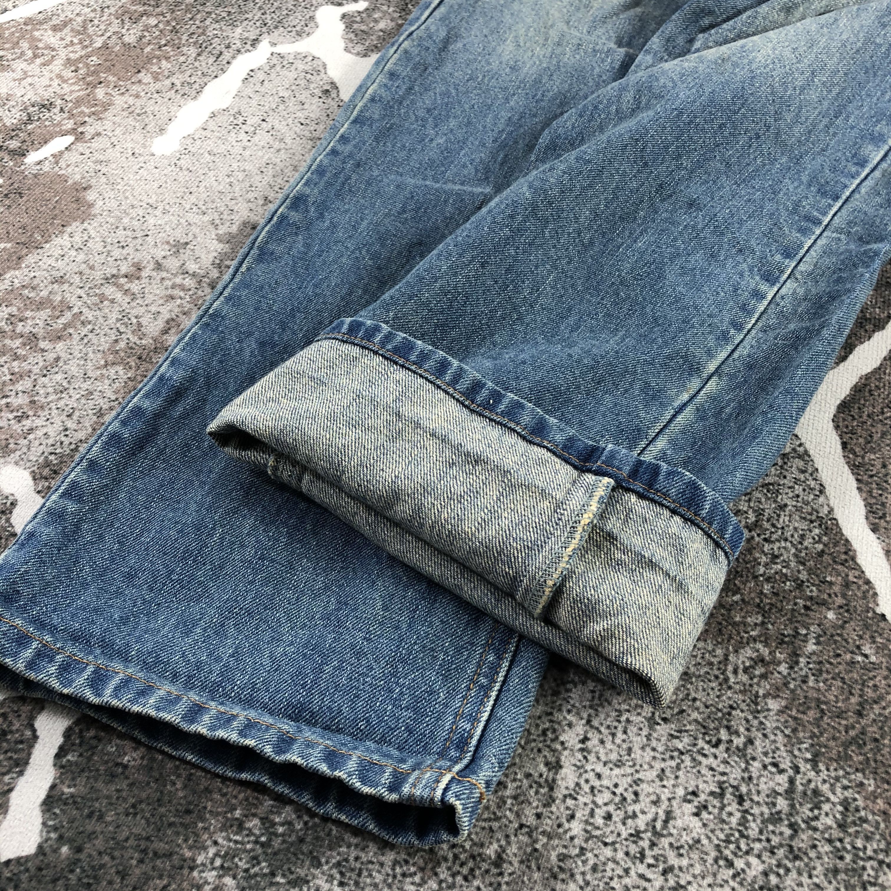 Japanese Brand Playchess Jeans DIstressed Double Waist Denim KJ1291 Size US 30 / EU 46 - 5 Thumbnail