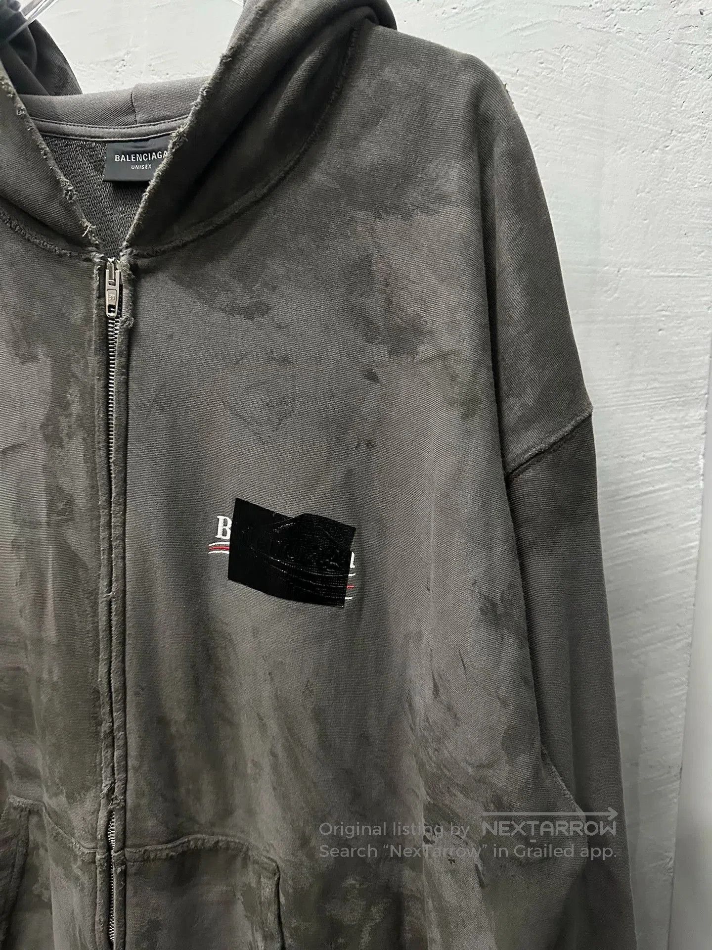 Balenciaga balenciaga tape hoodie with zipper. Size US M / EU 48-50 / 2 - 4 Thumbnail