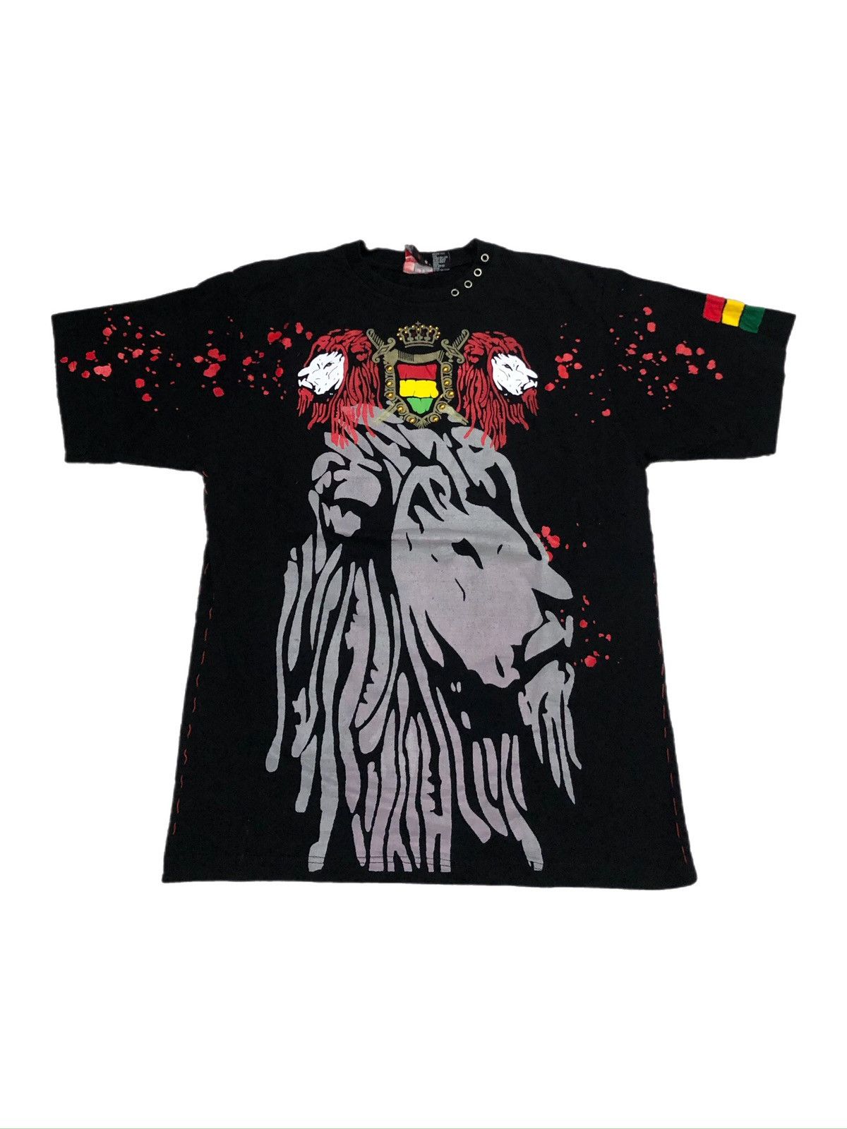 Vintage Y2K Evolution in design Lion Streetwear Grafitti Tee Size US XXL / EU 58 / 5 - 1 Thumbnail