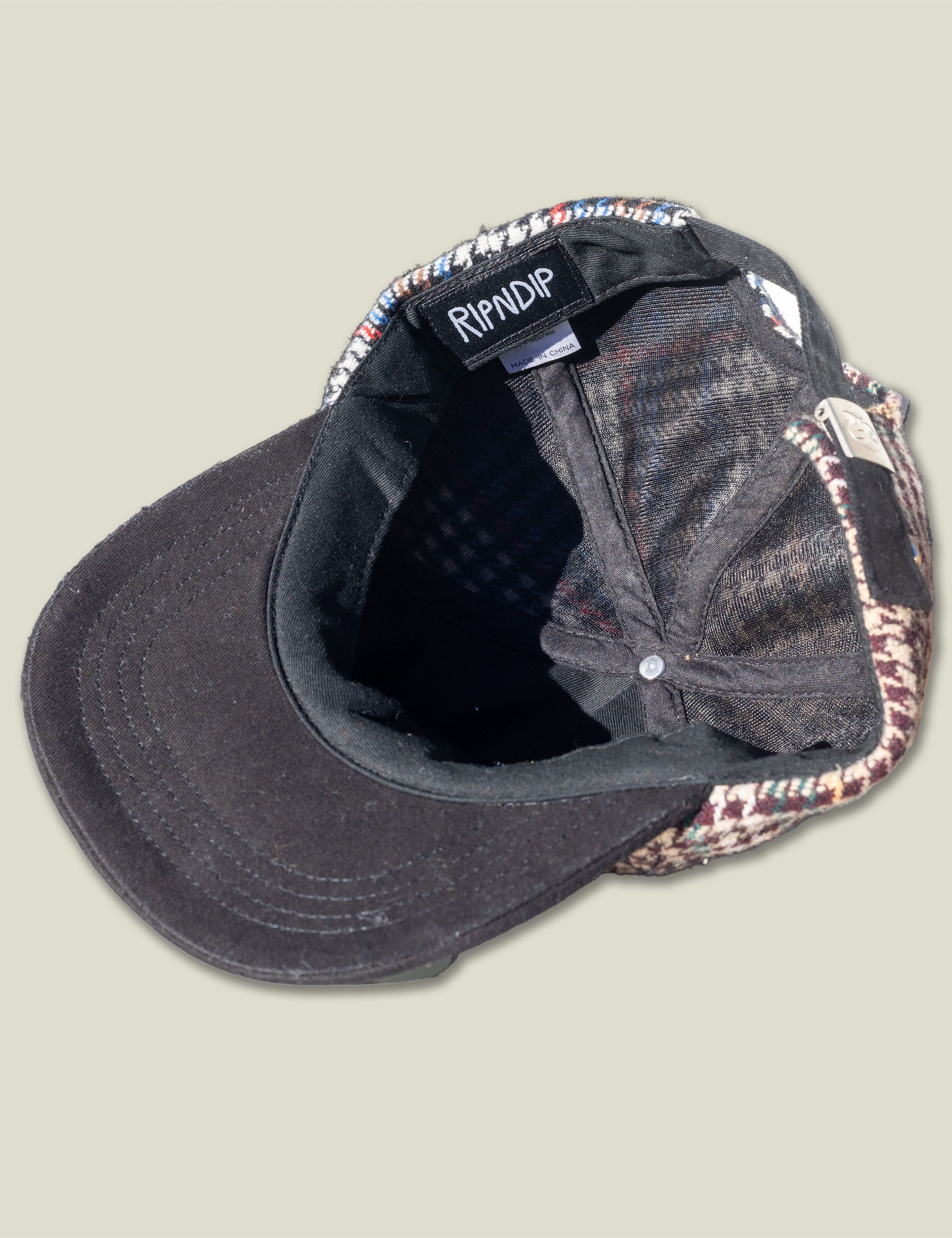 RIPNDIP RIPNDIP Roygbiv Plaid Strapback Cap Size ONE SIZE - 5 Thumbnail
