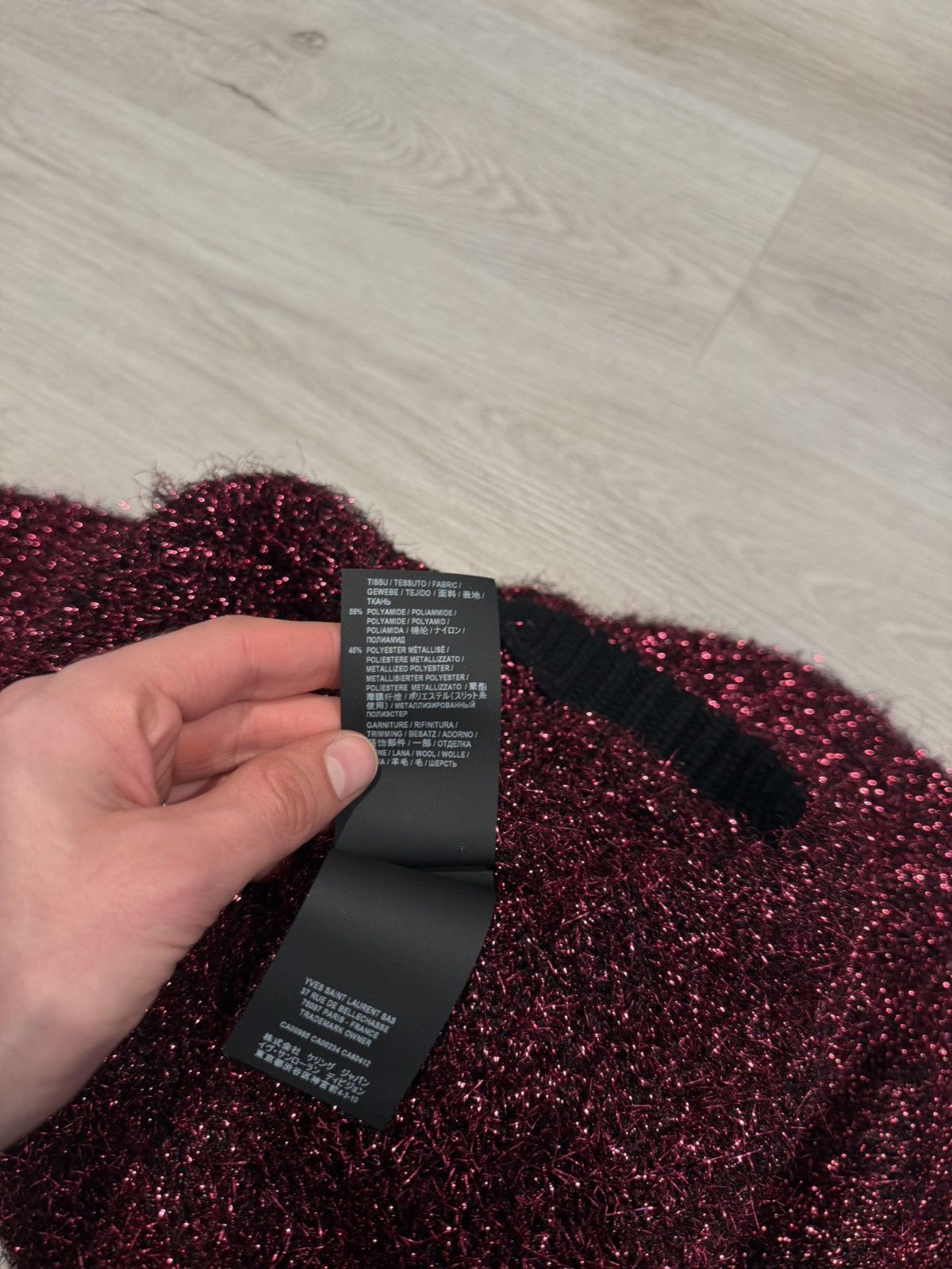 Saint Laurent Paris f/w 2019 sparkle knit sweater!! Size US S / EU 44-46 / 1 - 8 Thumbnail