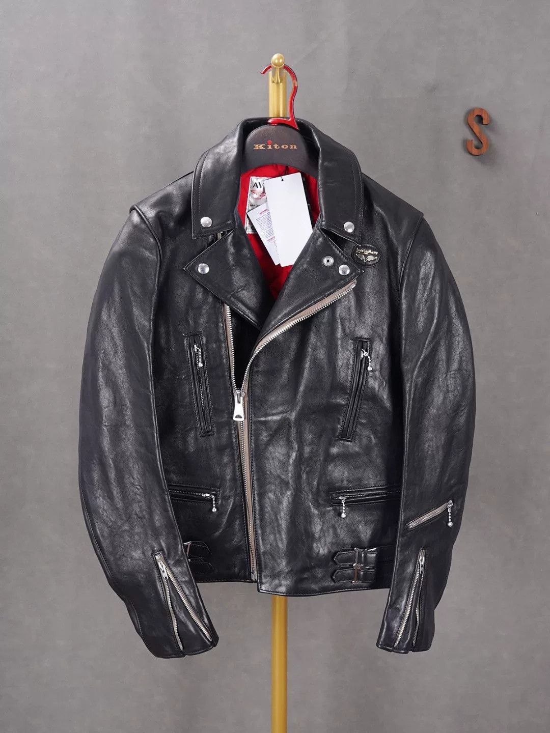 Lewis Leathers Black Leather Biker Jacket for Men Size US M / EU 48-50 / 2 - 1 Thumbnail