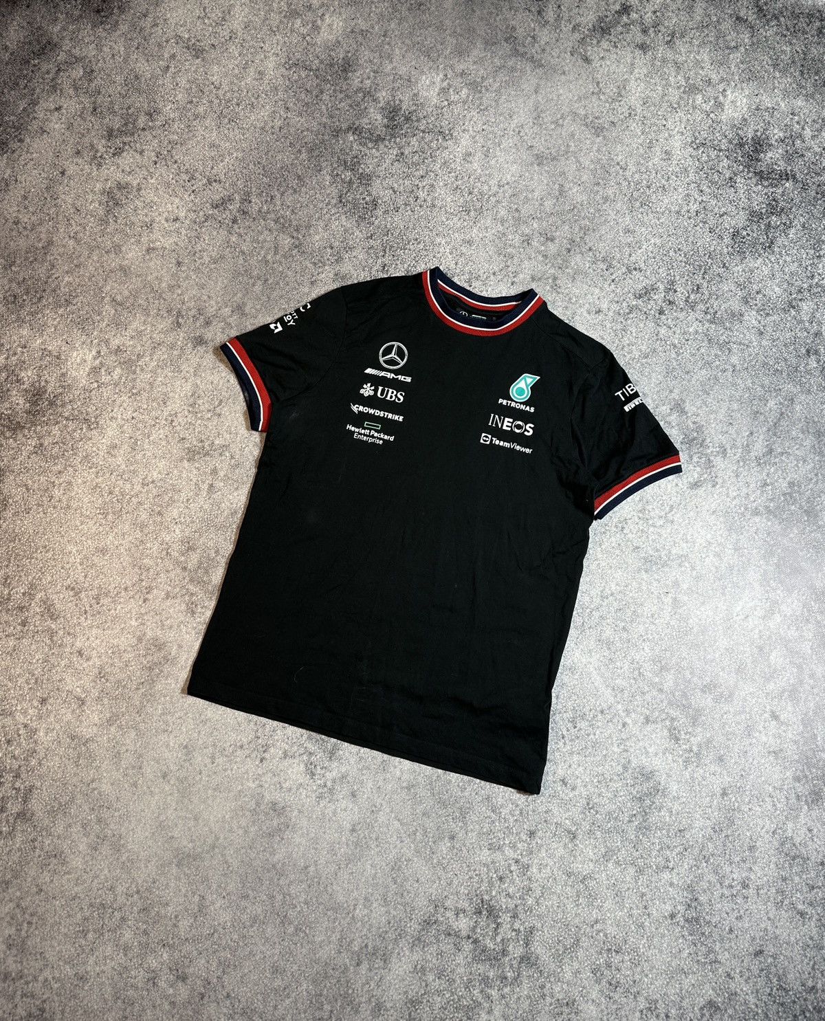 Mercedes-Benz F-1 Mercedes Benz AMG Polo Petronas Racing Logo Rare M USA Size US M / EU 48-50 / 2 - 1 Thumbnail