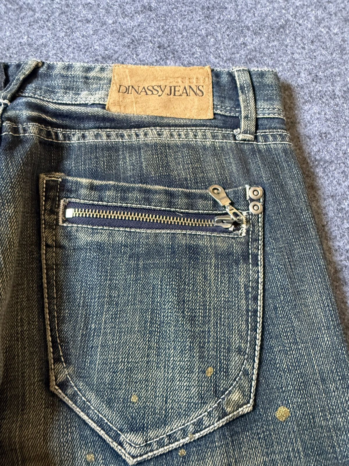 Hysteric Glamour × Japanese Brand Dinassy Japan Mud Wash Paint Splatter Jeans Size US 31 - 17 Thumbnail