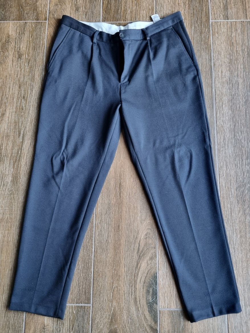 Zara navy tapered viscose suit trouser, BNWT Size 36R - 1 Thumbnail