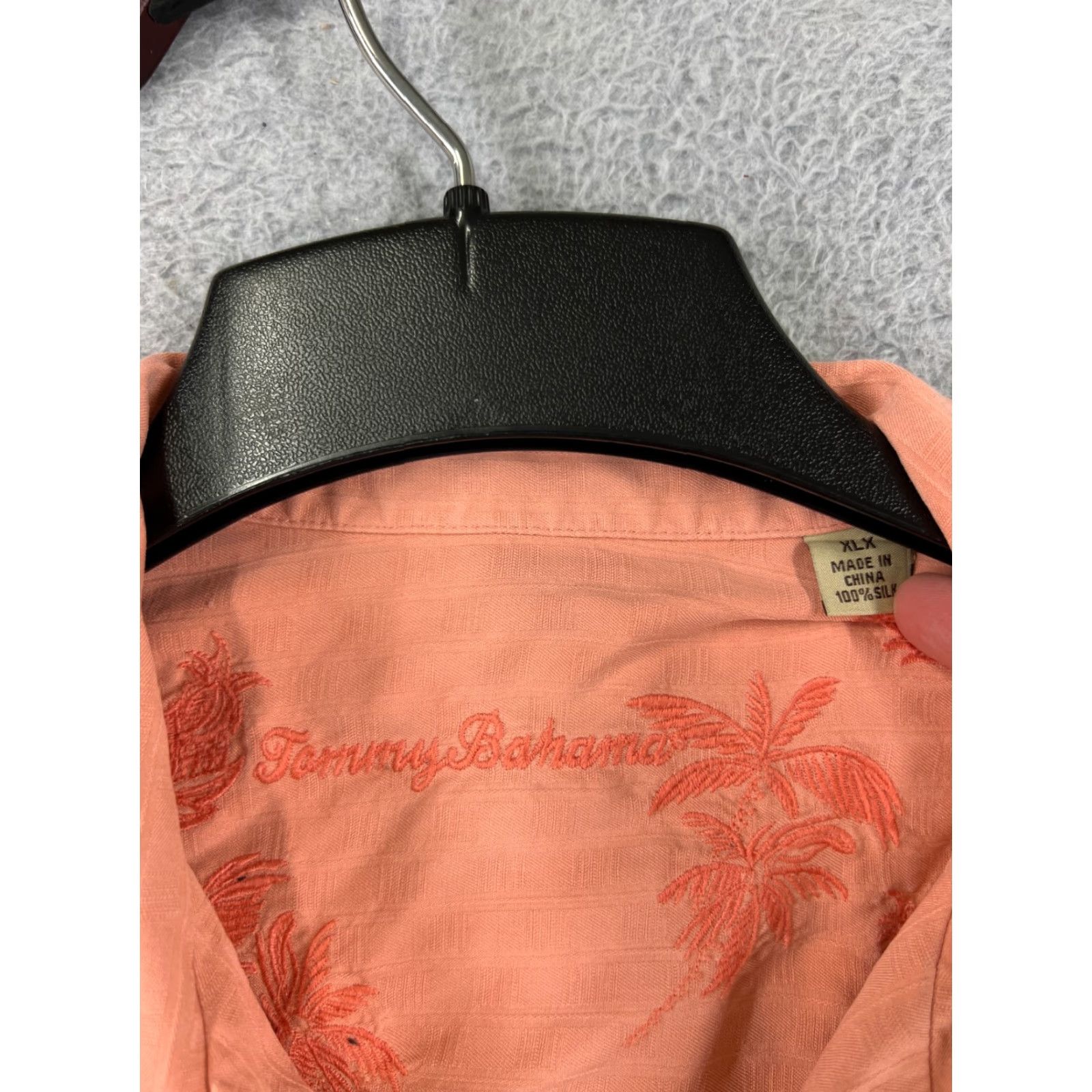 Tommy Bahama Tommy Bahama Shirt Men XLX Orange Button Up Hawaiian Silk Vacation Size US XL / EU 56 / 4 - 3 Thumbnail