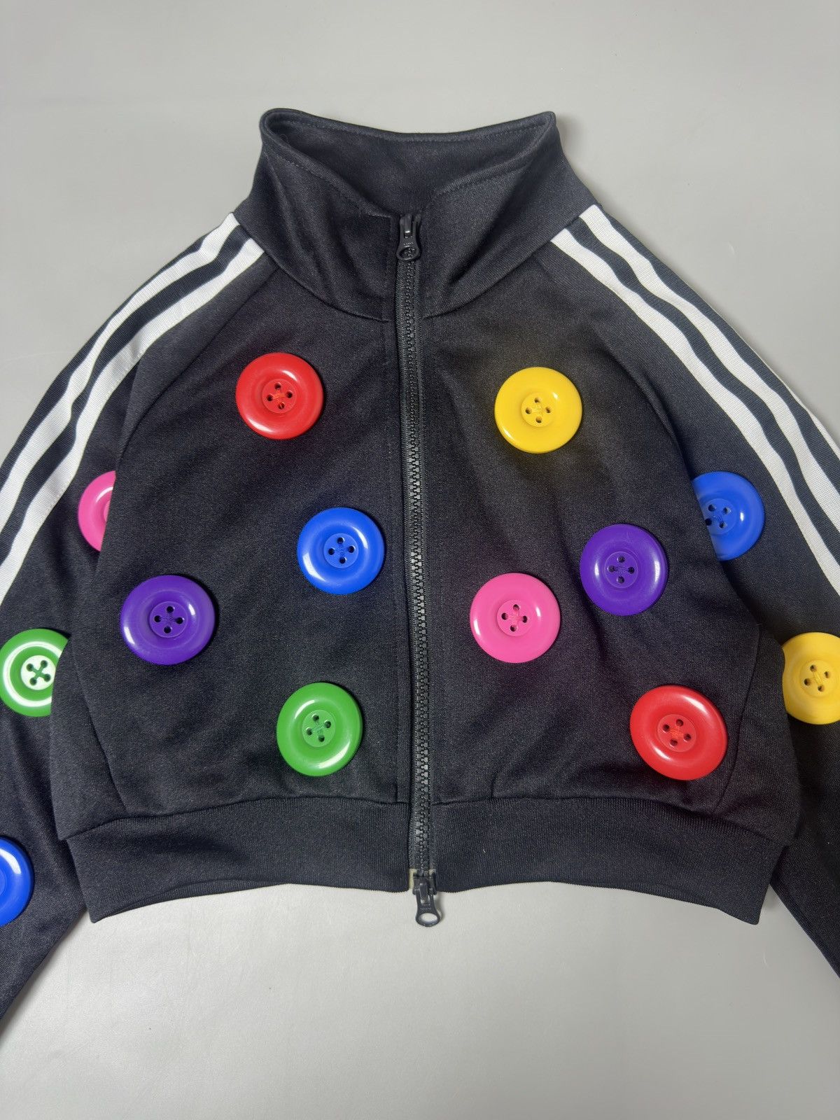 Adidas × Jeremy Scott Adidas Originals Jeremy Scott Katy Perry Buttons Jacket Size US XXS / EU 40 - 2 Thumbnail