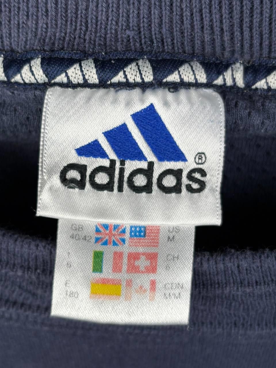 Adidas Adidas Sweatshirt Size M Blue Big Logo Vintage Size US M / EU 48-50 / 2 - 6 Thumbnail