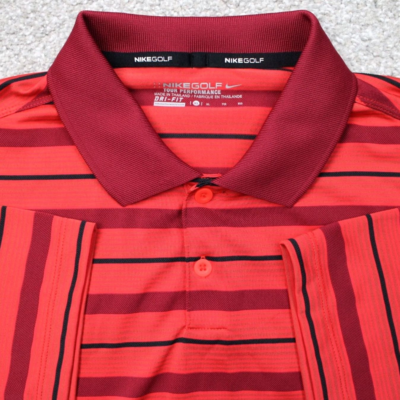 Nike Nike Golf Polo Shirt Mens XL Red Dri-Fit Short Sleeve Pullover Size US XL / EU 56 / 4 - 2 Thumbnail