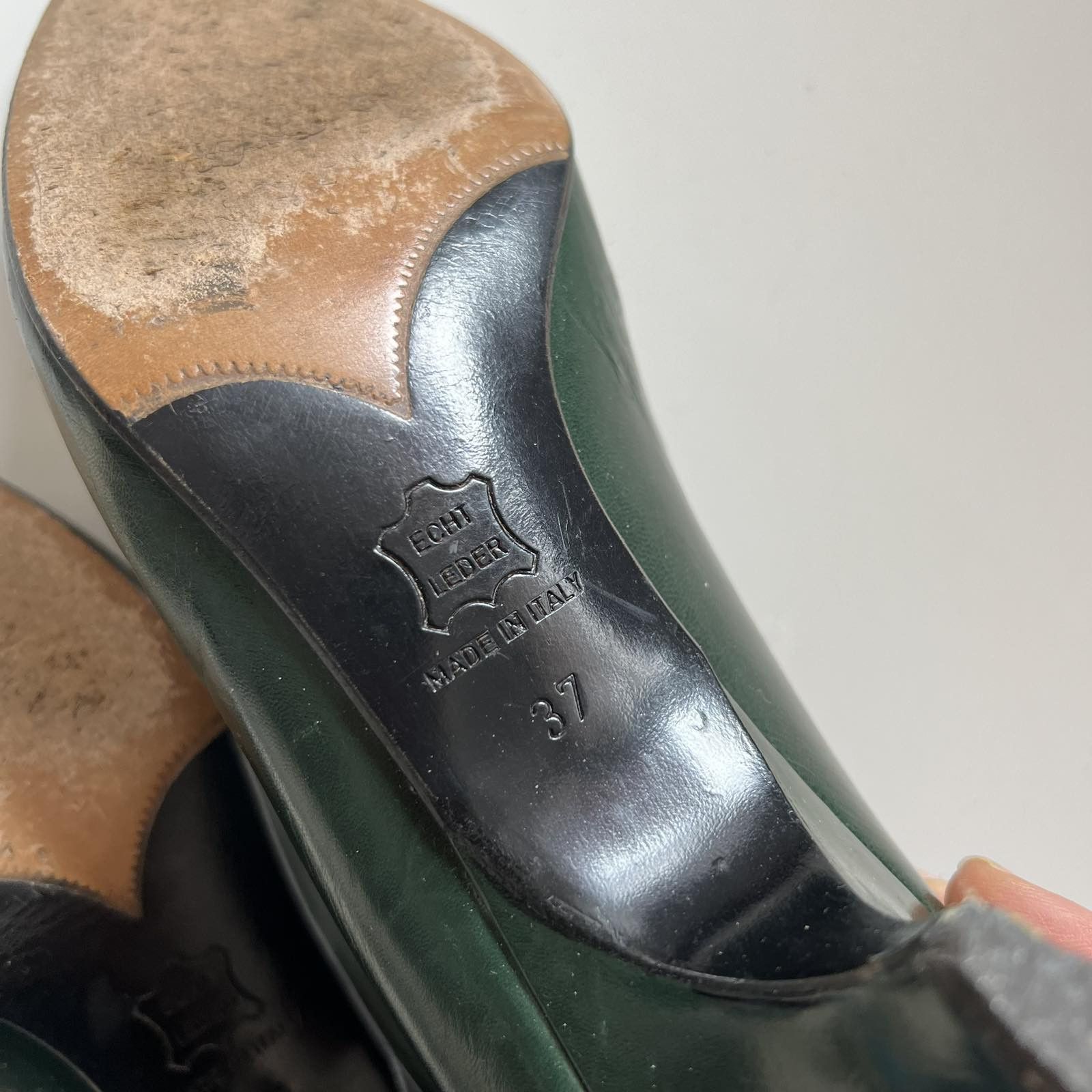 Yves Saint Laurent Vintage YSL Yves Saint Laurent Green Heels EUR 37 Size US 7 / IT 37 - 5 Thumbnail