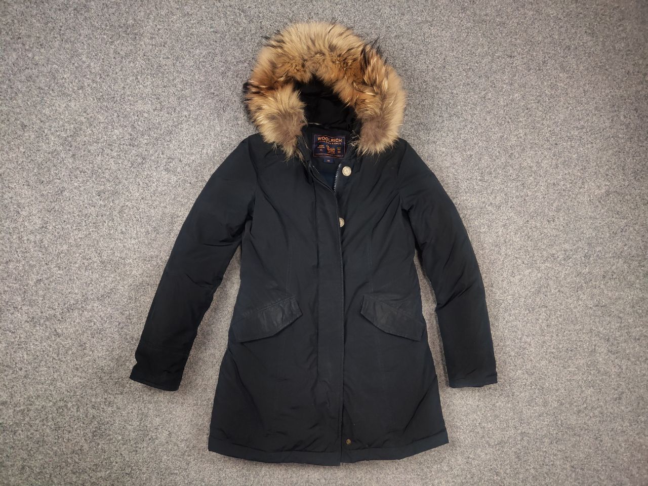 Woolrich Woolen Mills Woolrich Arctic Raccoon Down parka blue Fur hooded Jacket Size XS / US 0-2 / IT 36-38 - 4 Thumbnail