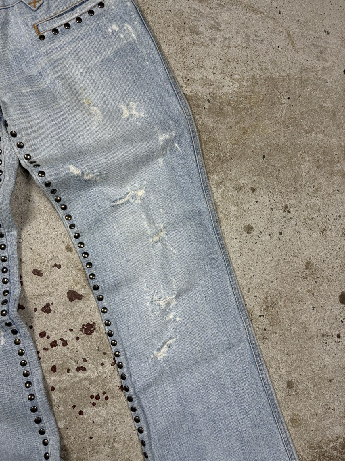 Dolce & Gabbana SS 2006 Dolce & Gabbana Studded Distressed Style Bootcut Size 28" / US 6 / IT 42 - 10 Thumbnail