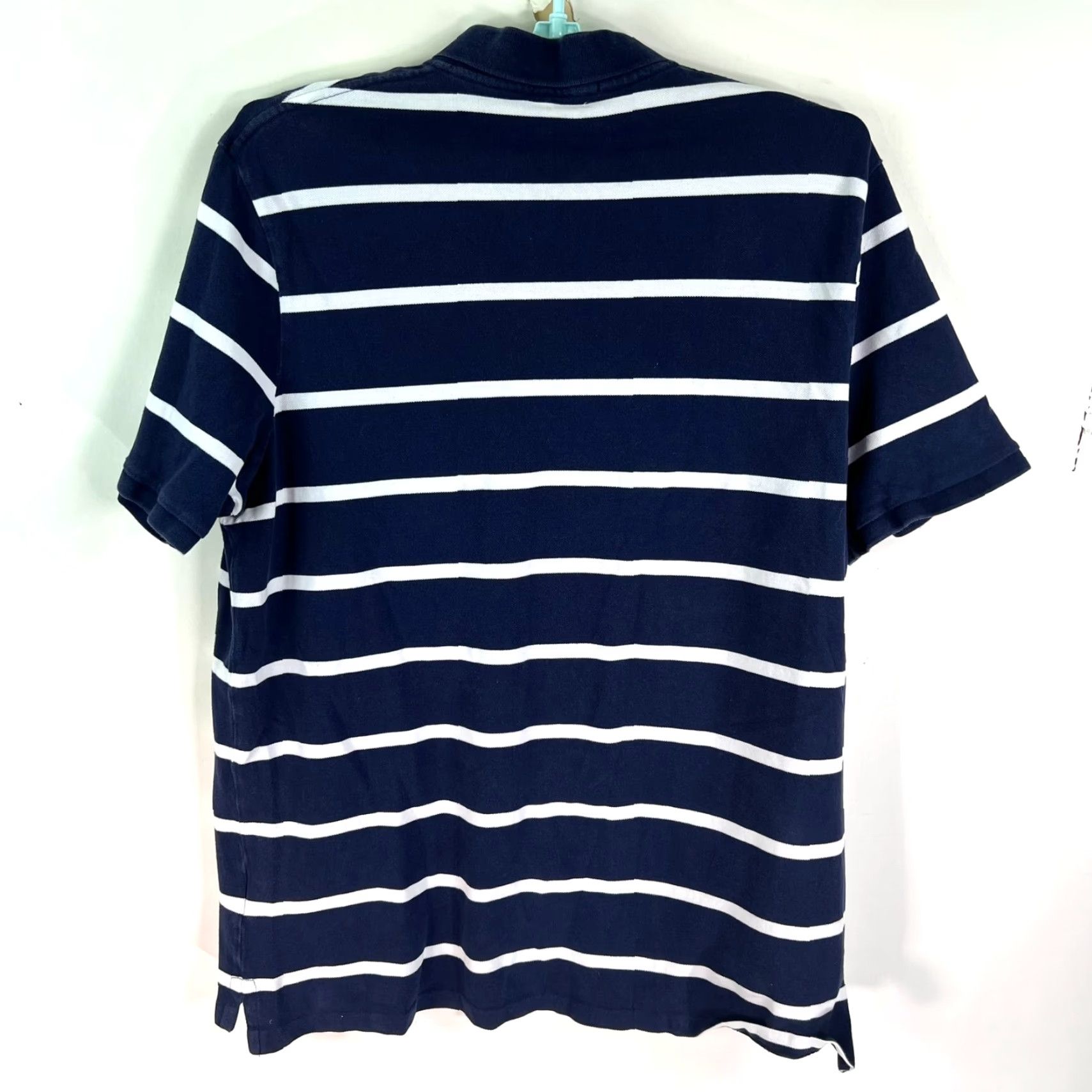 Ralph Lauren VINTAGE Ralph Lauren Polo Shirt Mens 2XLT Short Sleeve Blue Striped Casual Golf Size US XXL / EU 58 / 5 - 7 Thumbnail