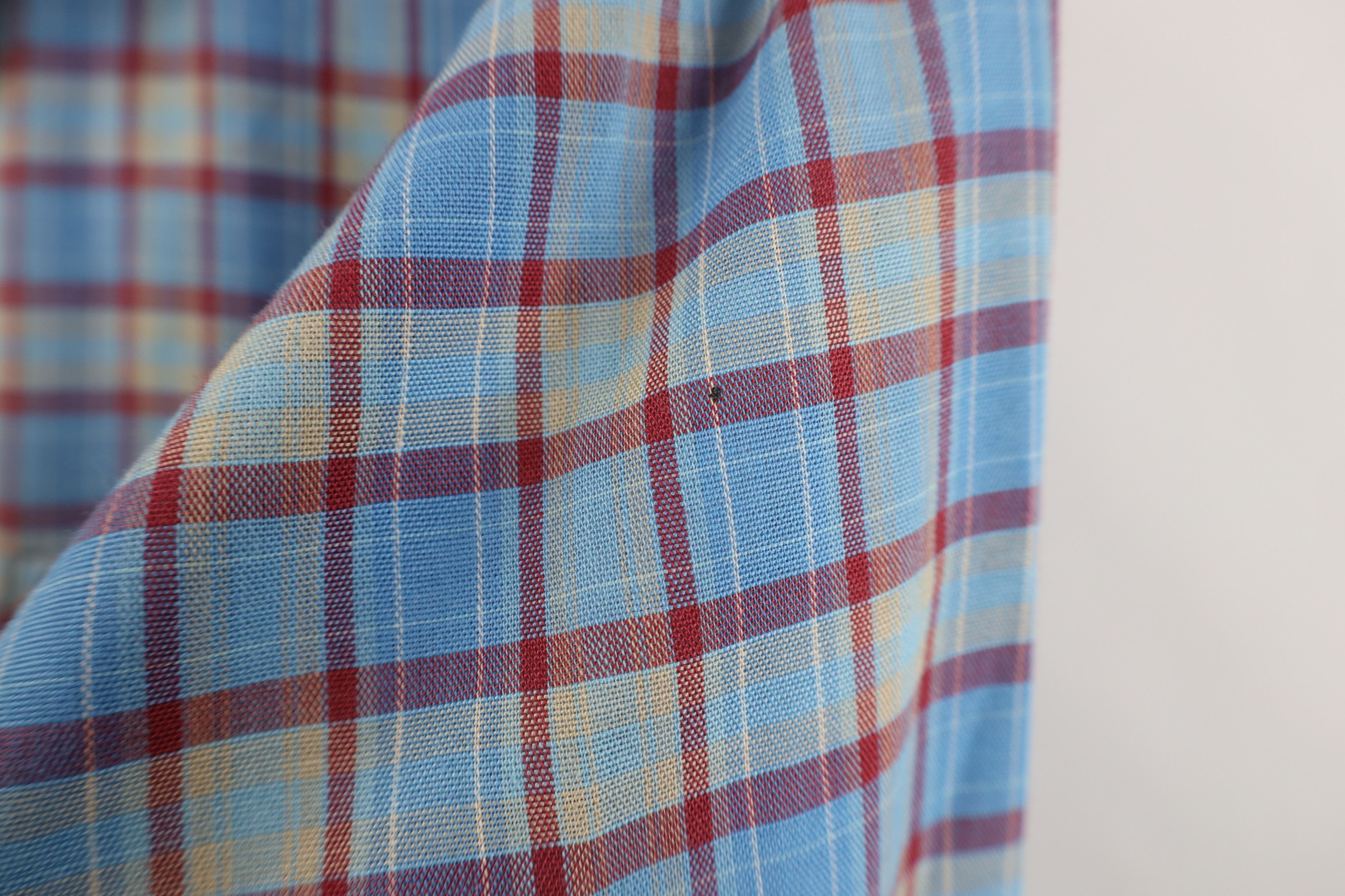 Vintage Vintage 70s Big Mac Knit Collared Button Shirt Plaid USA Size US M / EU 48-50 / 2 - 7 Thumbnail