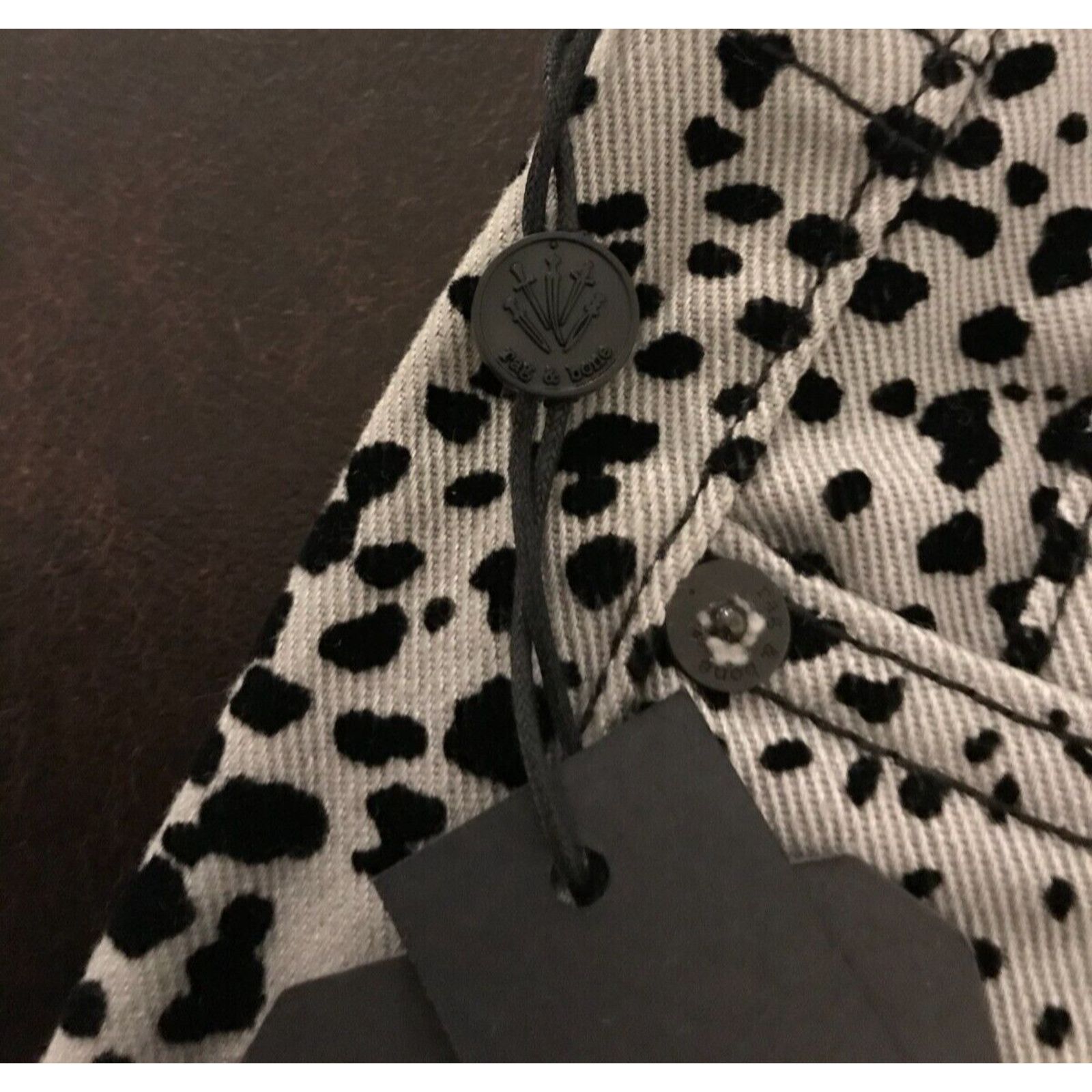 Rag & Bone Rag & Bone Hana High-Rise Slim Cropped Gray Cheetah Jeans Size 26" / US 2 / IT 38 - 10 Thumbnail