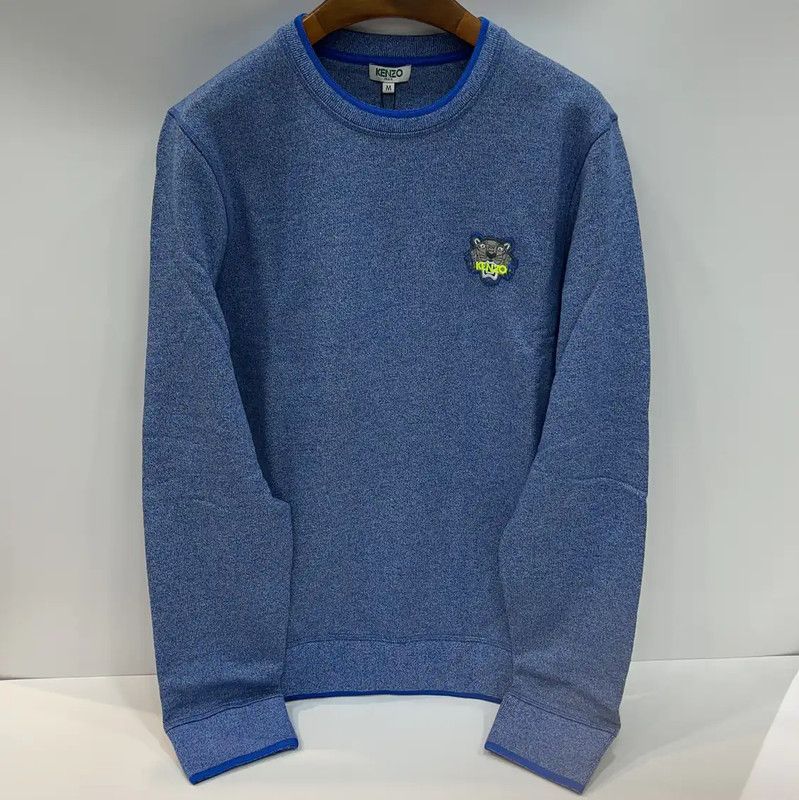 Kenzo KENZO Women's M Blue Cotton Tiger Sweater 0089 Size M / US 6-8 / IT 42-44 - 1 Thumbnail